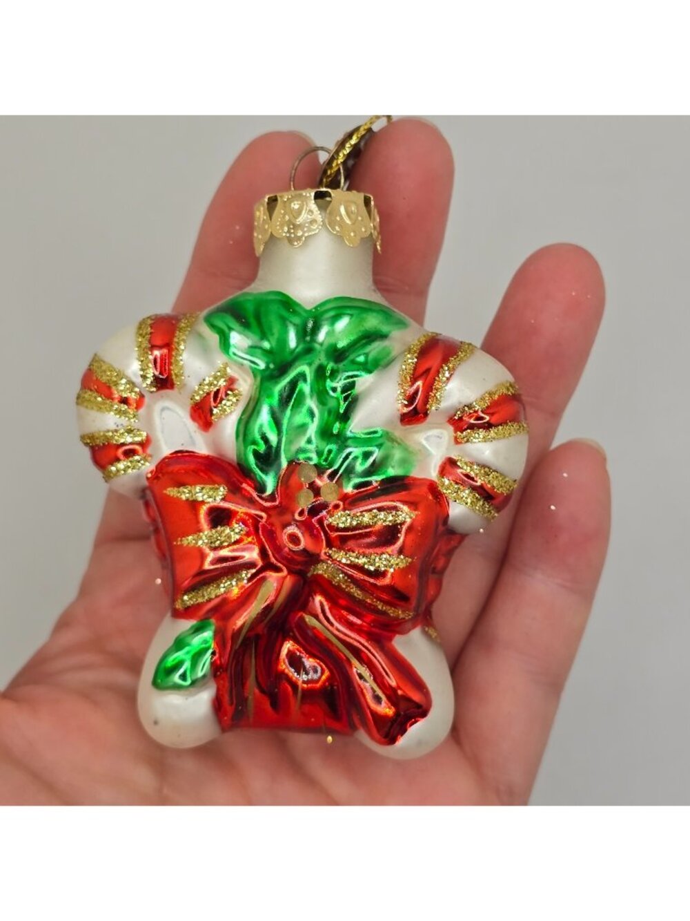 Christmas Ornament Glass Candy Cane Thomas Pacconi Museum Series 2003 Vintage